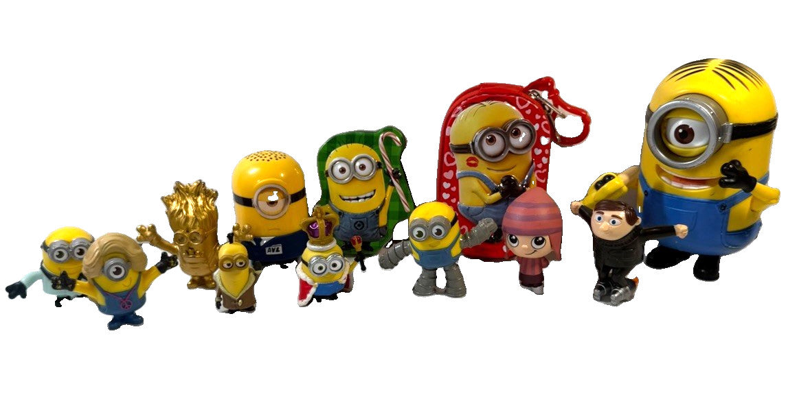 Despicable Me Minions Figure Lot King Bob Gru Edith AVL Speaker