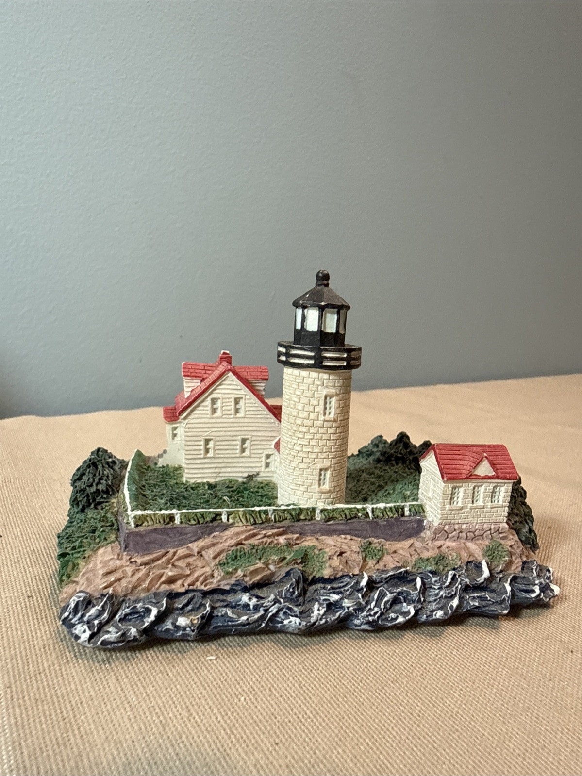 Vintage Lighthouse Figurines Lot 7 Coastal Nautical Miniatures Mixed Brands