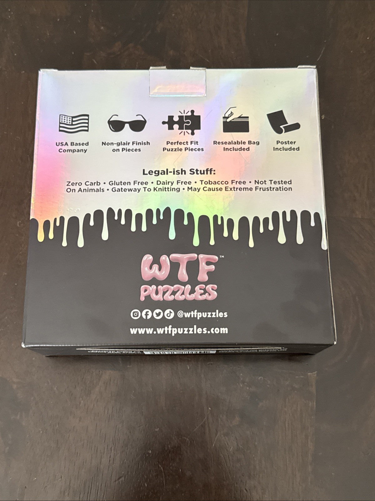WTF Puzzles What the Fucculent 1000 Piece Jigsaw Puzzle 27.55 x 19.68