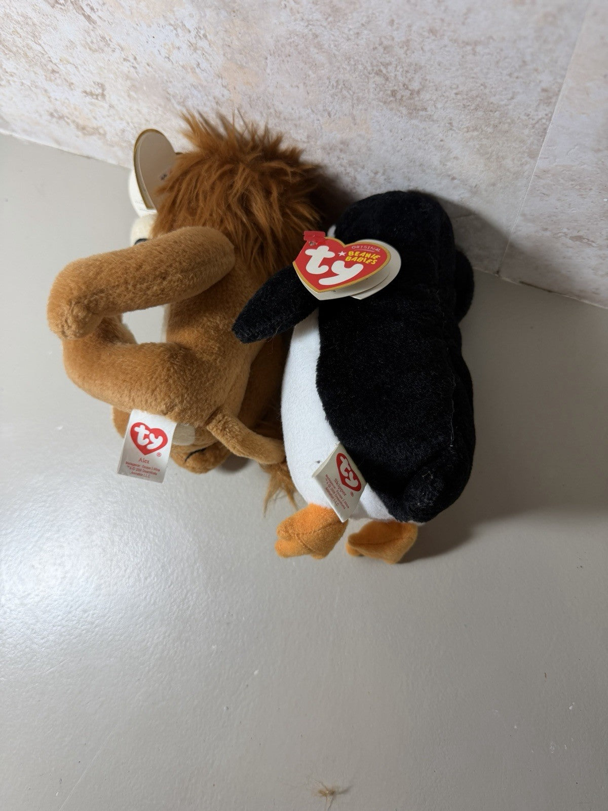 Ty Beanie Babies Character Plush Lot 6 Shrek Dora Madagascar Minion Disney MLP