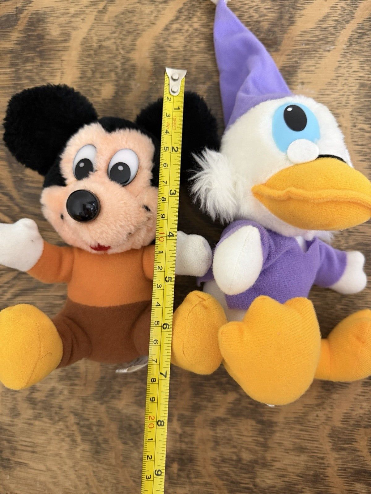 Vintage Disney Mickeys Christmas Carol Plush Lot 7 Scrooge Minnie Goofy 1980s