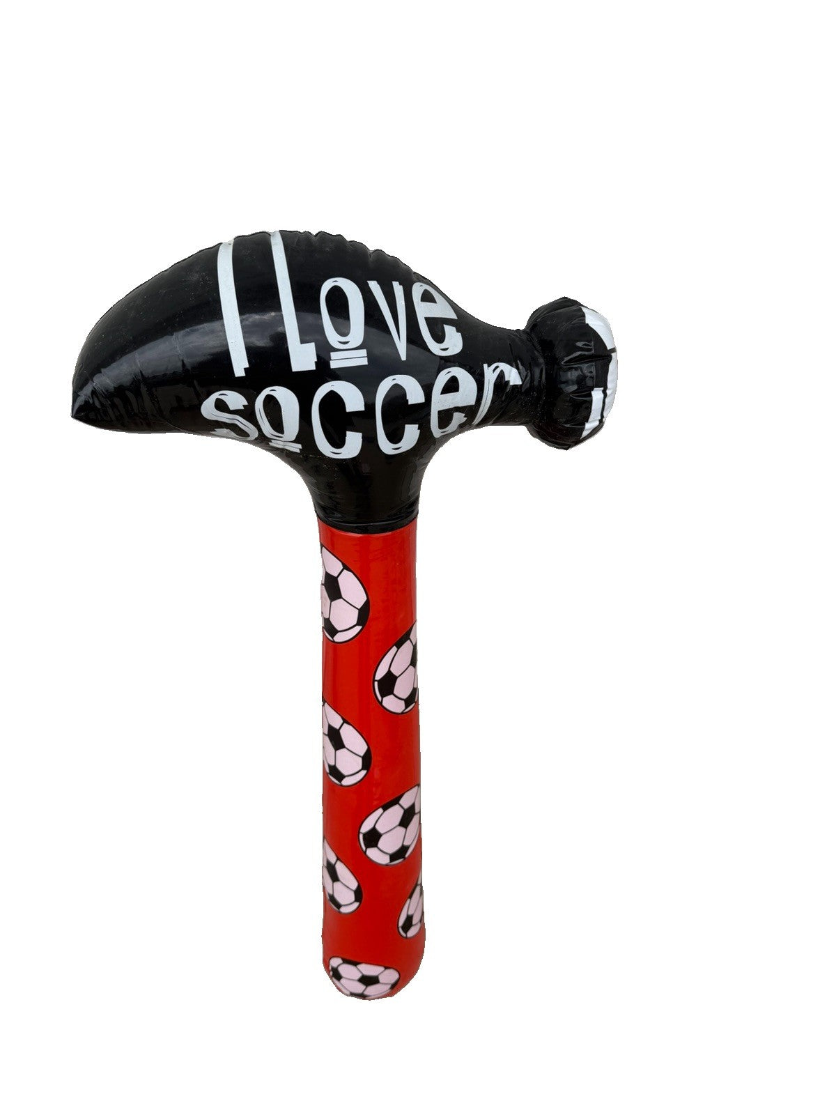 Inflatable Soccer Hammer Squeaker Blow Up Toy 33 Inch Red Novelty Party Favor