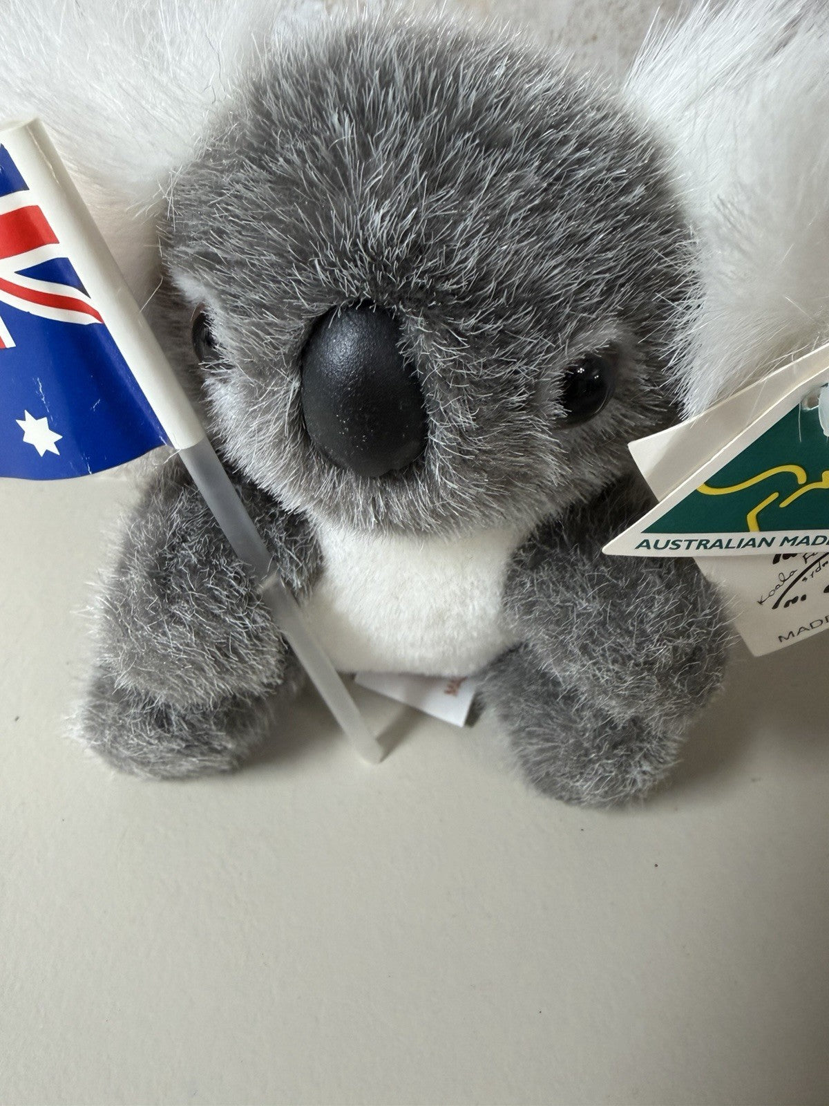 Australian Made Koala Plush Toy Holding Flag Souvenir Stuffed Animal Australia