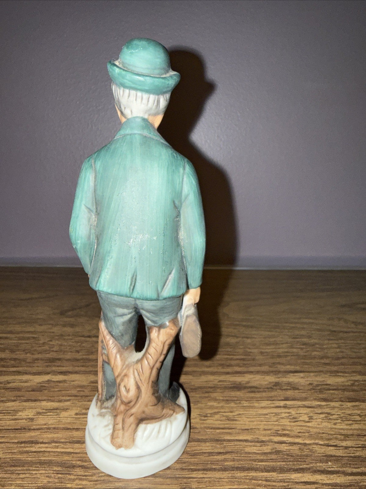 Vintage Frankel Ceramic Figurines Old Couple Hand Painted Pair Woman Man 7"