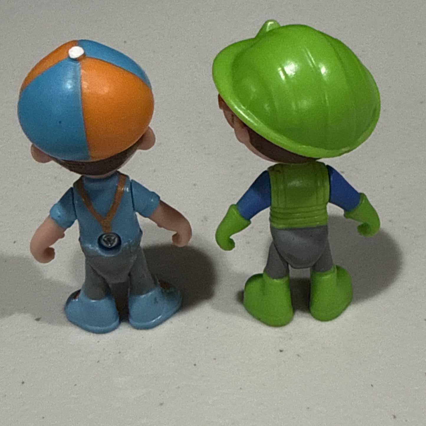 Blippi Toy Bundle Fire Truck & Recycling Worker Figure Lot Truck Sounds WORK