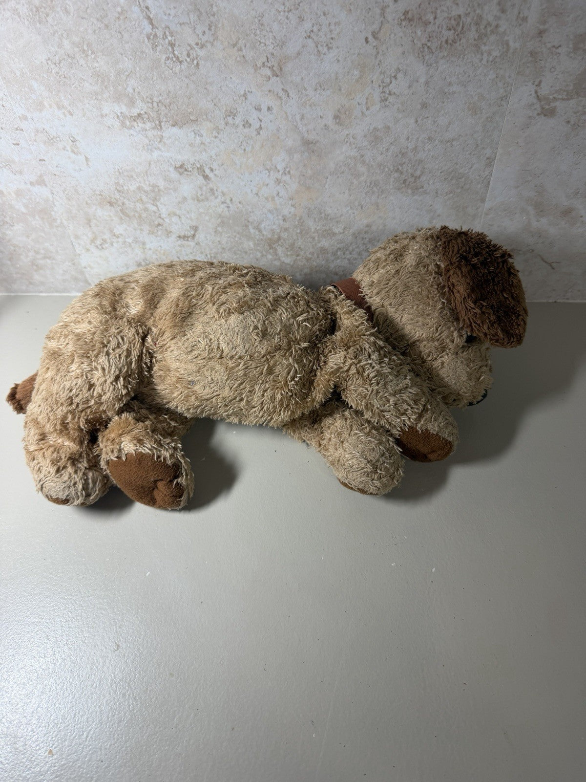 Ty Snuggles Dog Plush 2002 Brown Stuffed Animal Puppy 11in Soft Toy Retired 11"