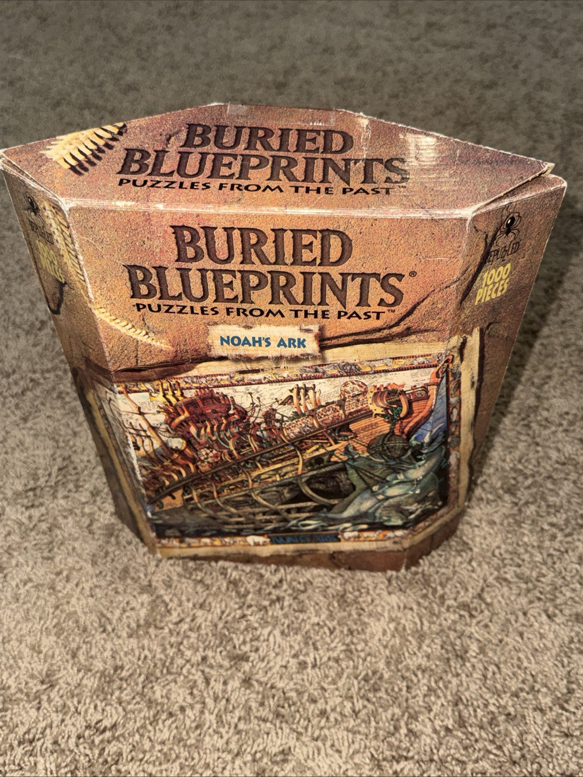 Buried Blueprints Noahs Ark 1000 Piece Puzzle Vintage Jigsaw