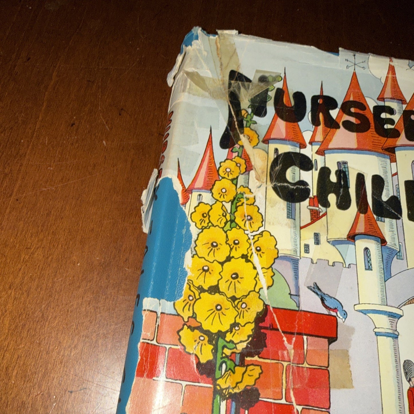 Nursery Tales Children Love 1933 Platt & Munk Vintage Picture Book - Poor Cover