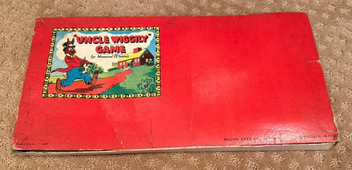 Vintage 1940s Uncle Wiggily Milton Bradley 4817 Complete Card Deck Board Box Set