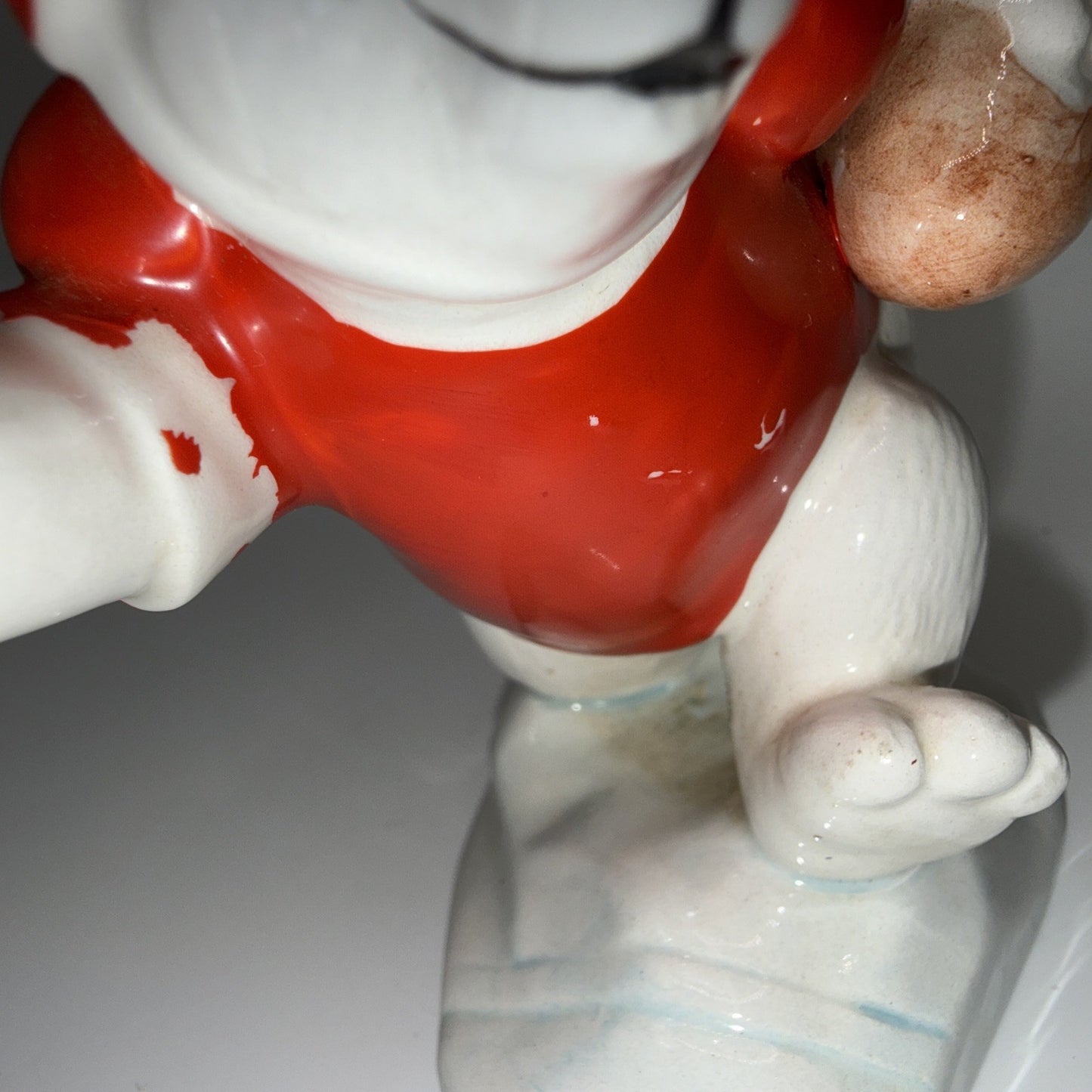 Coca Cola Polar Bear Football Figure 1995 Enesco 176427 Collectible