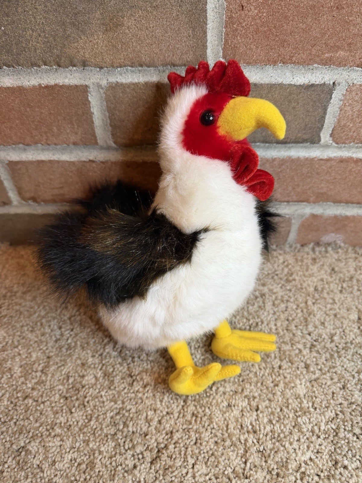 Hugfun Rooster Chicken Plush Stuffed Animal 2004 NWT 9.5 Inch Farmhouse Toy