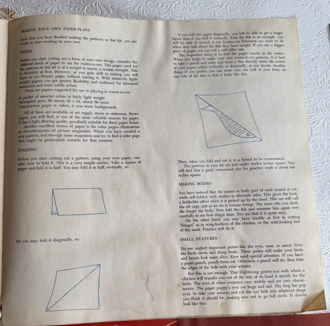 Vintage 1961 Paper Plays Style 2100 Sculptaper Craft Kit Paul Lobel Saks
