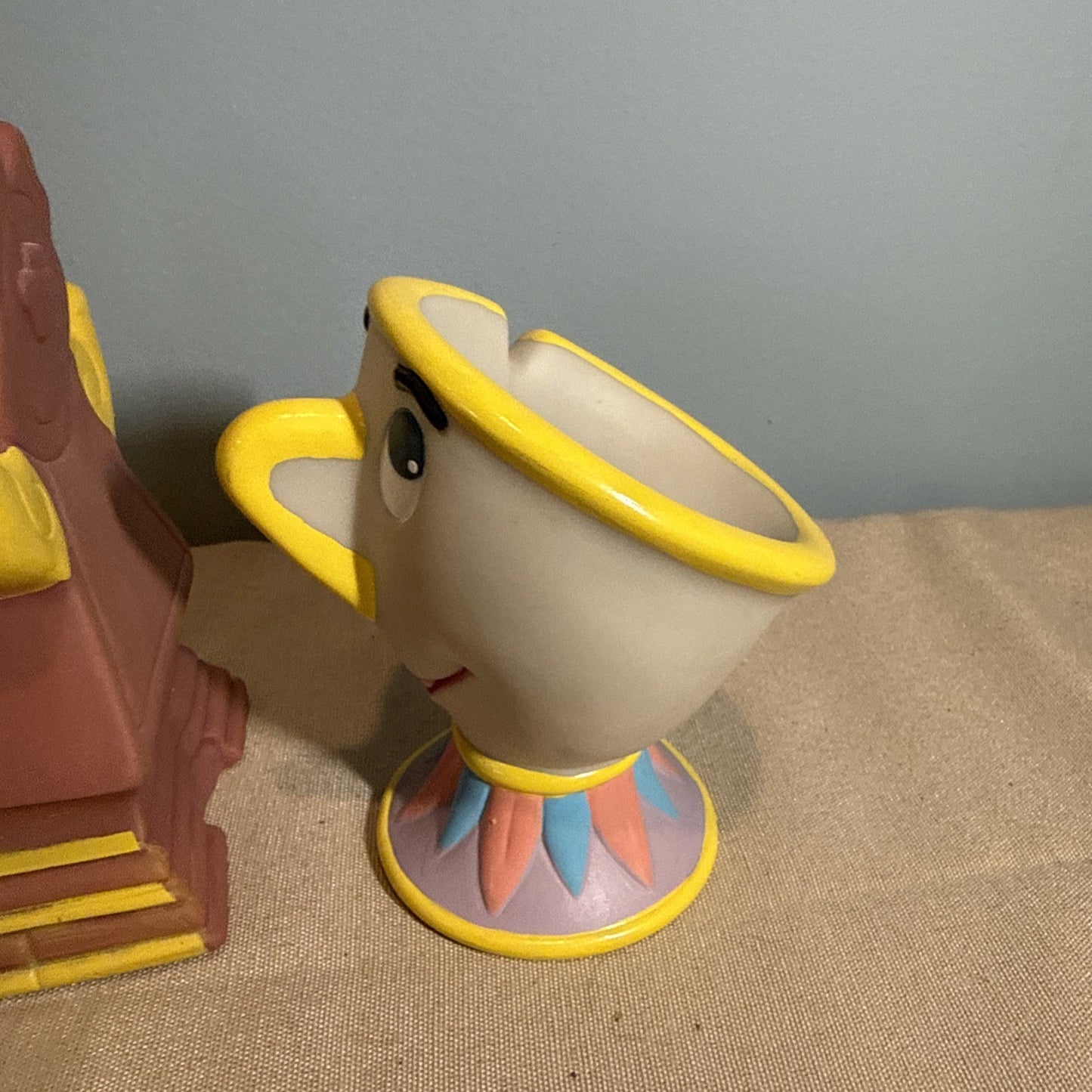 1992 Pizza Hut Beauty And The Beast Hand Puppets Disney Lot Of 4 Vintage