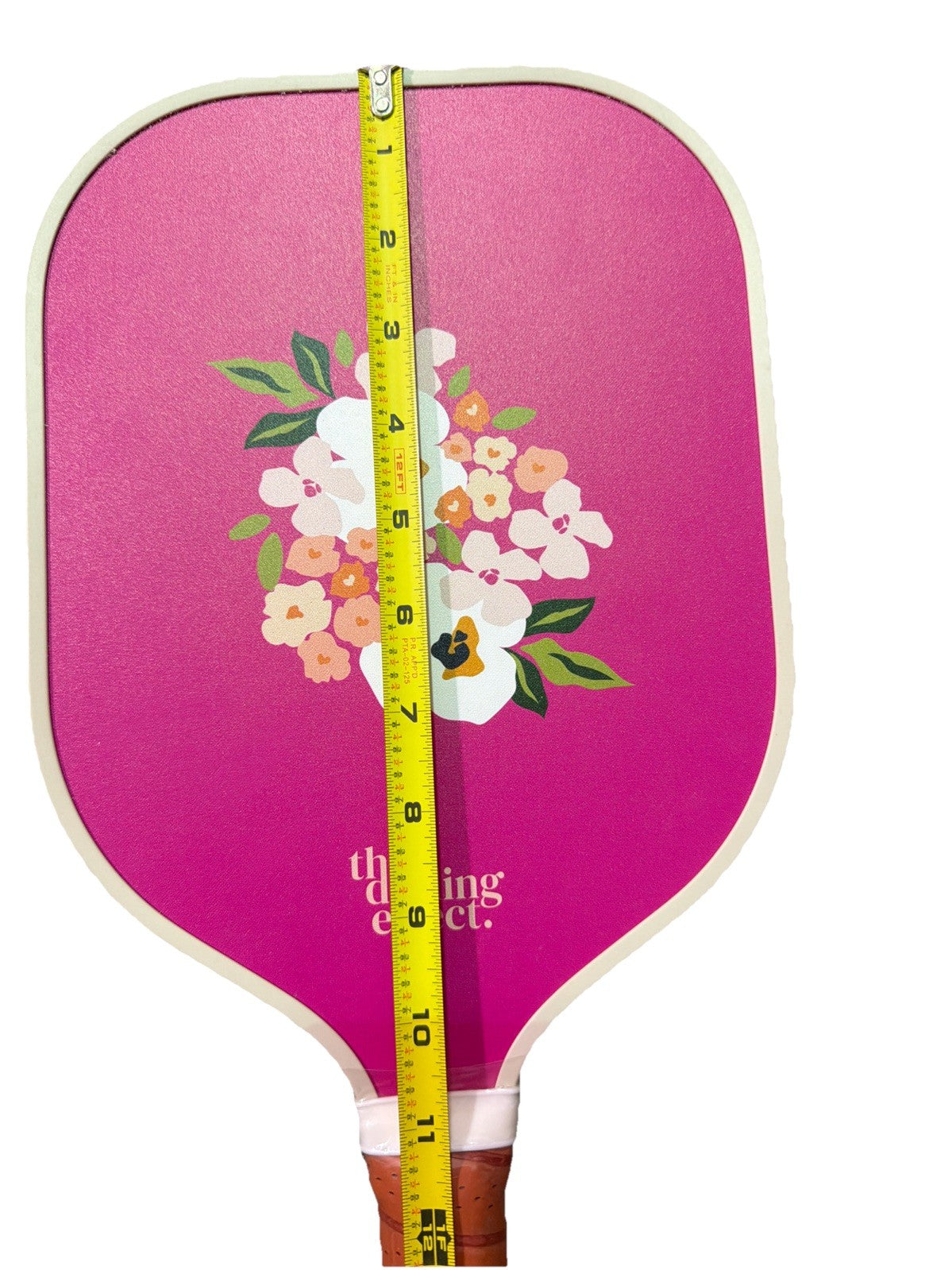 Pickleball Paddle Darling Effect Floral Pink Flower Design