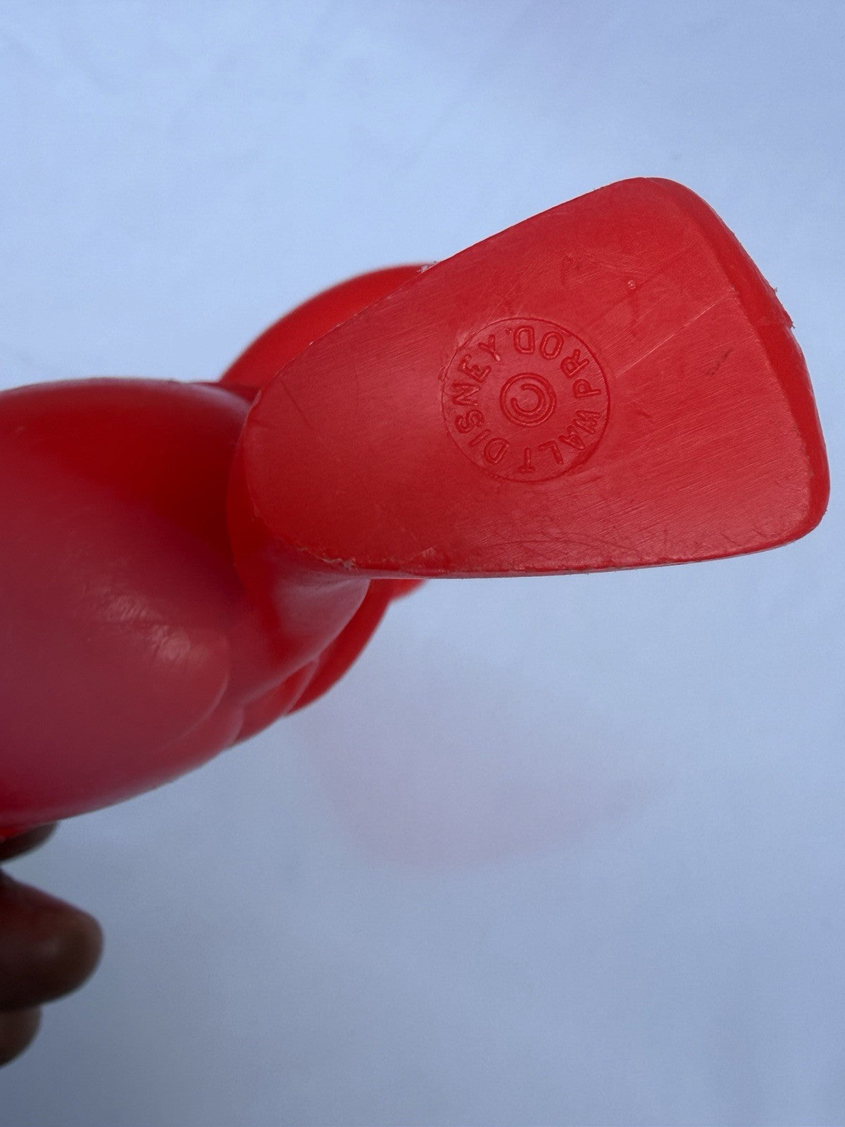 Vintage 1971 Disney Mold A Rama Pluto Figure Red Plastic Marx Donald Duck Mold