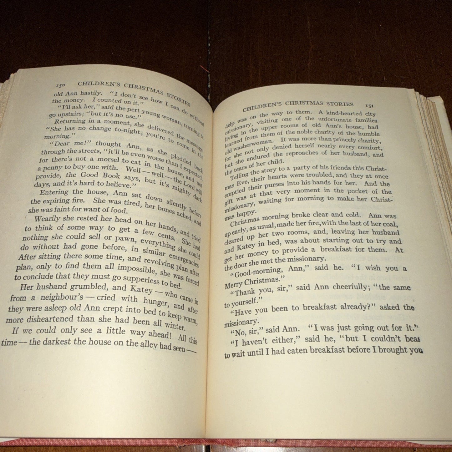 Vintage Children's Book Of Christmas Stories Asa Dickinson 1950 Hardcover