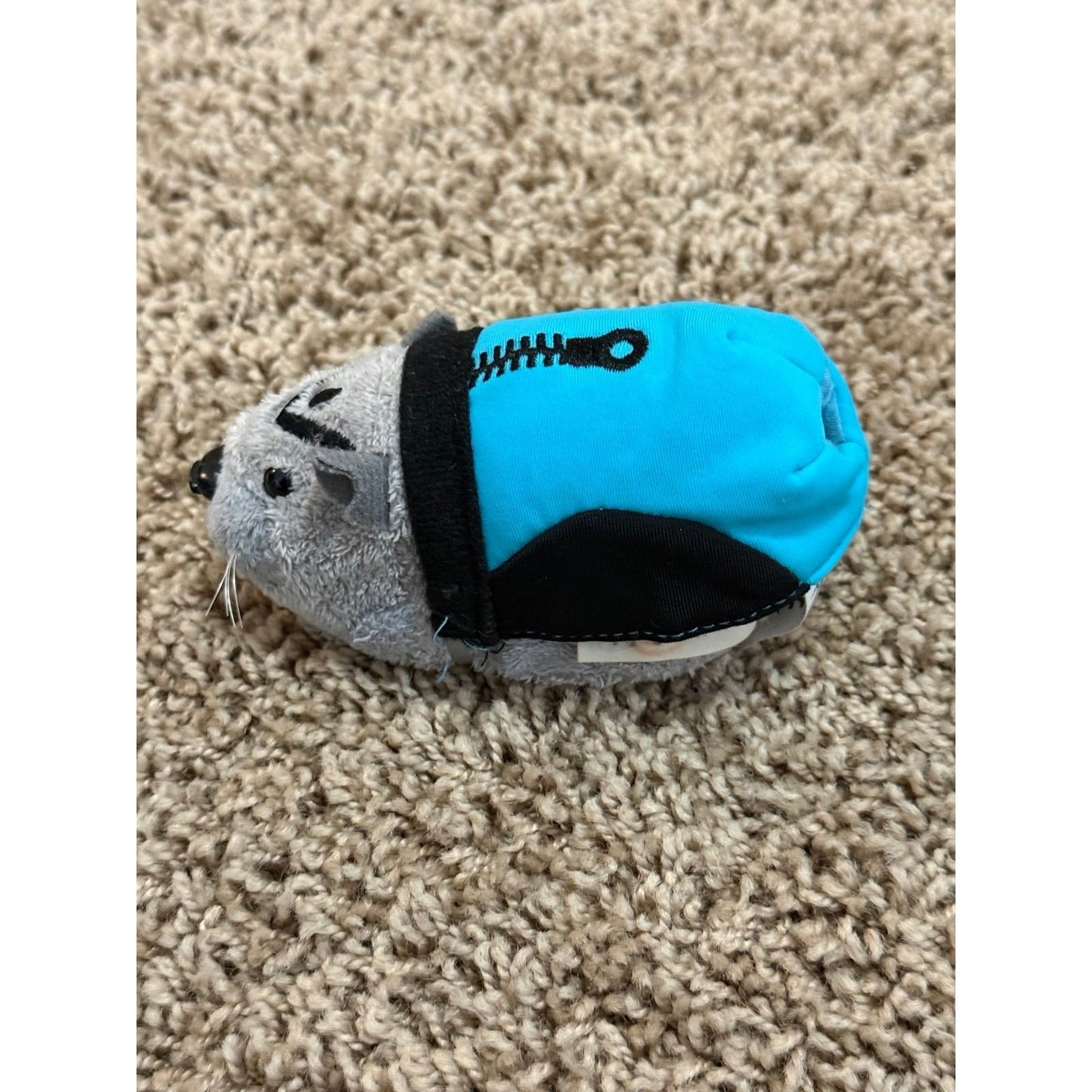 Zhu Zhu Pets Lot of 2 Plush Hamsters With Blue Jackets, Cute Pair, Preowned