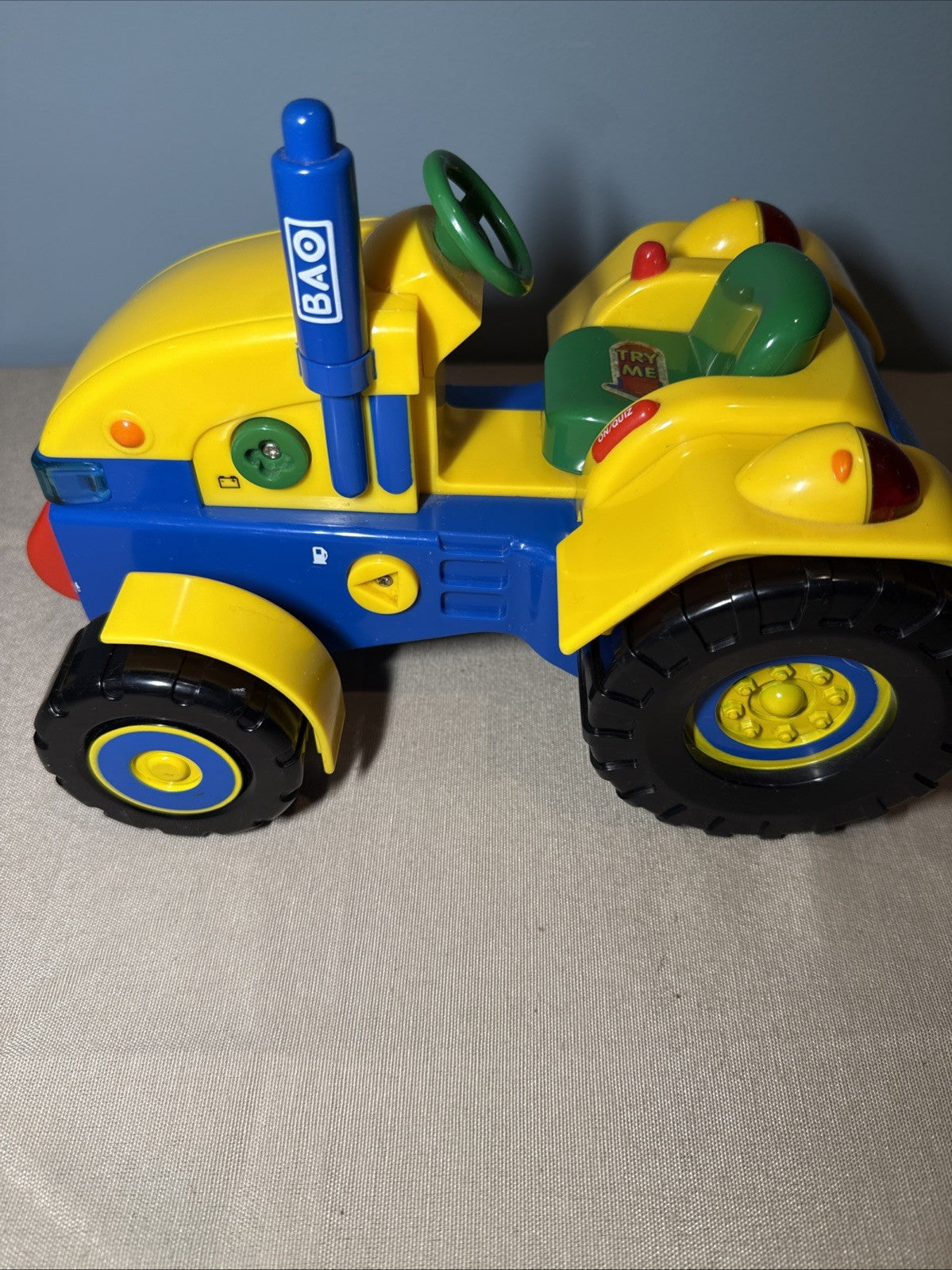 Vintage BAO Baobab Talking Farm Tractor Trailer Toy Vehicle Set - No Keys
