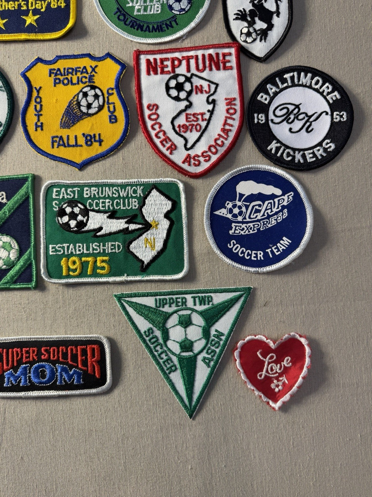 Vintage Soccer Patches Collection Youth Club Tournaments Maryland Virginia NJ