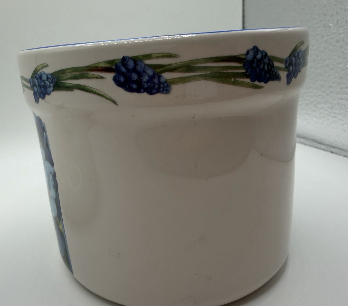 Marjolein Bastin Blue White Canister Jar Floral Kitchen Storage