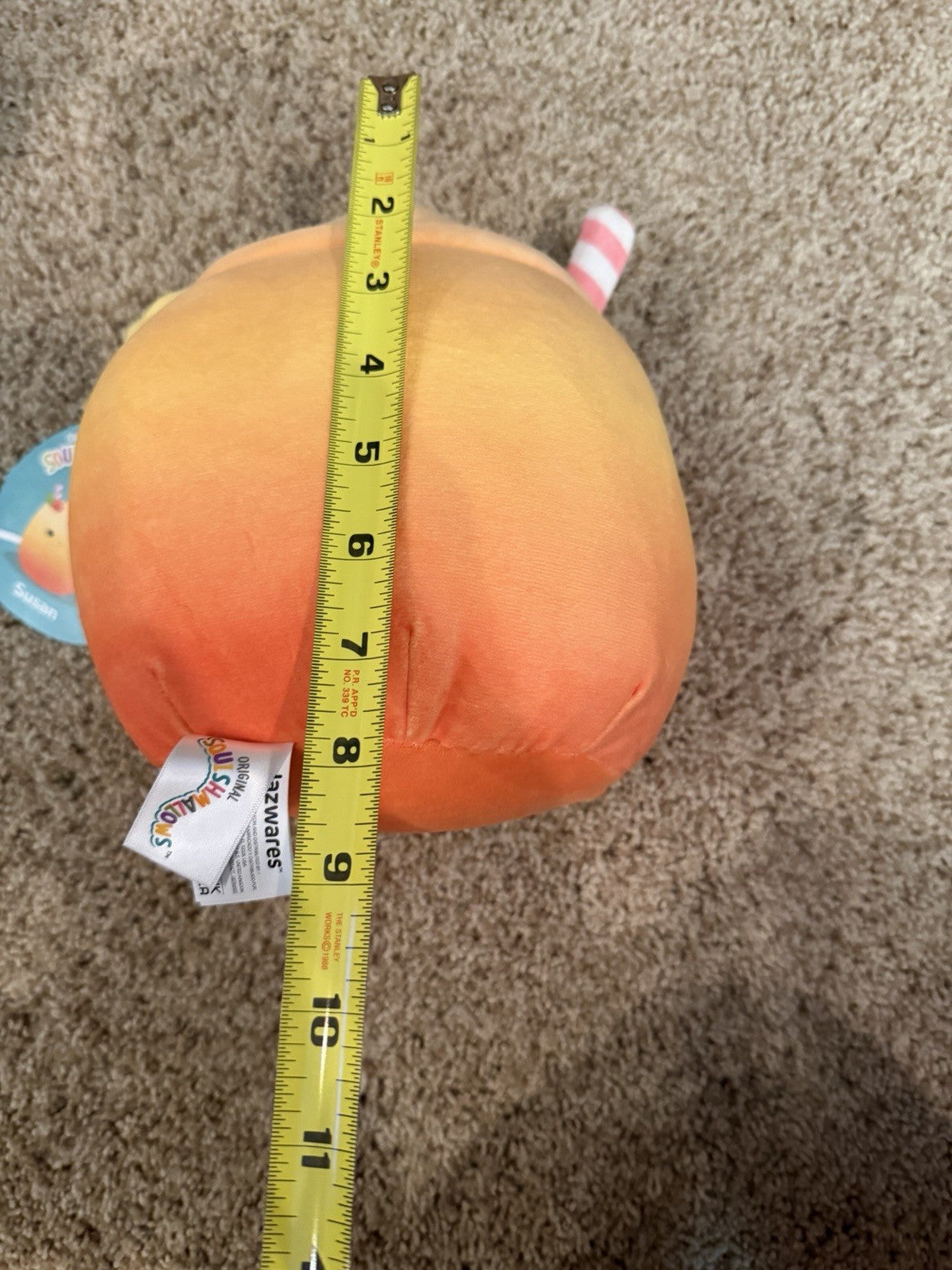 NWT Squishmallows Plush Lot 3 Luciano Lion Rhys Hamster Susan Drink 8" Kellytoy