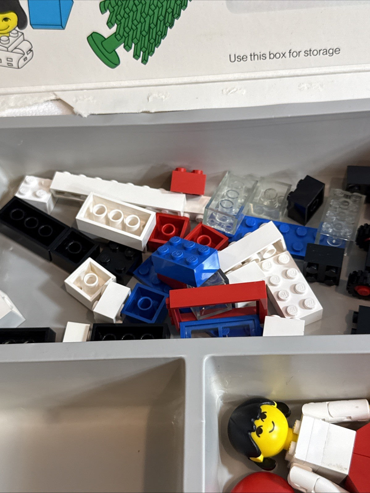 Vintage 1976 LEGO Universal Building Set 111 Original Box Tray Incomplete 45 Pc