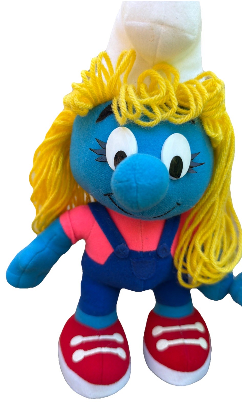 PEYO 1996 "Hug-A-Smurf" Smurfette plush toys Stuffed 10” Lot of 2