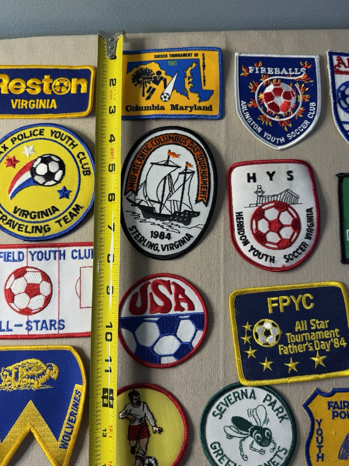 Vintage Soccer Patches Collection Youth Club Tournaments Maryland Virginia NJ