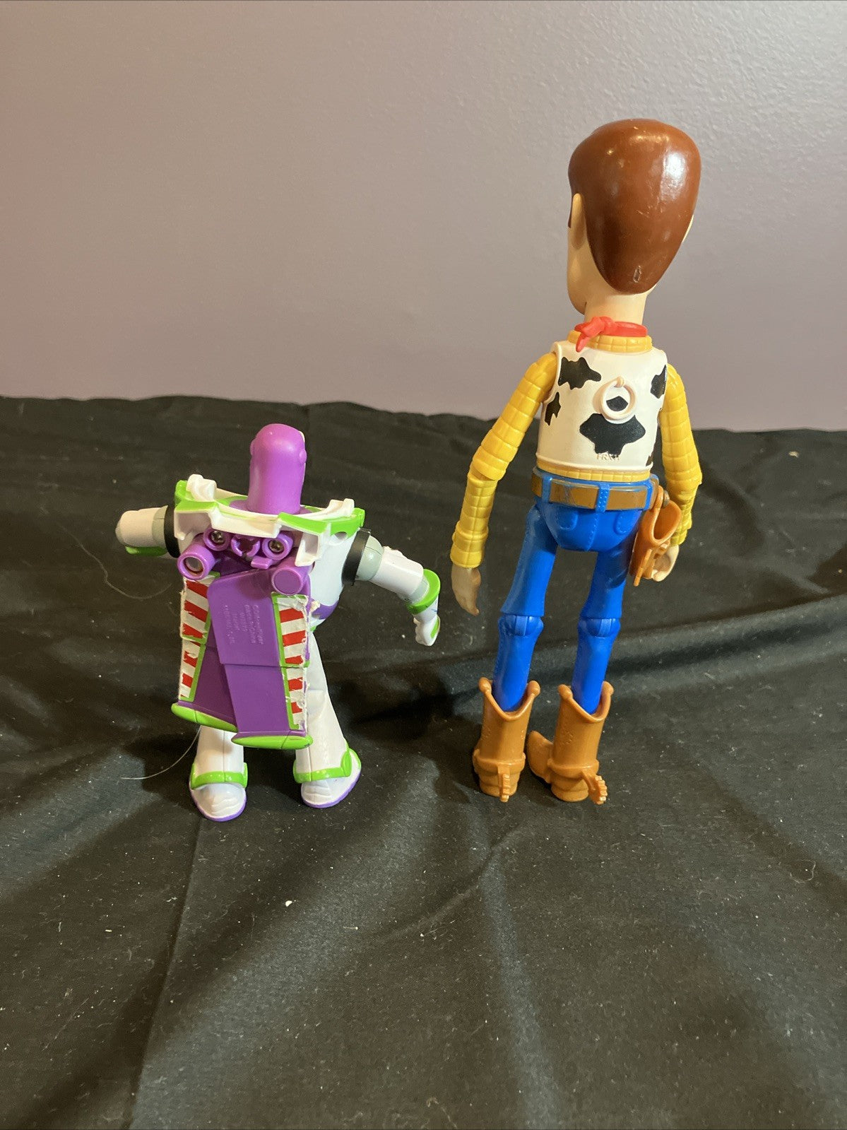 Toy Story Buzz Lightyear Woody Figures 8 Inch 10 Inch Disney Pixar - incomplete