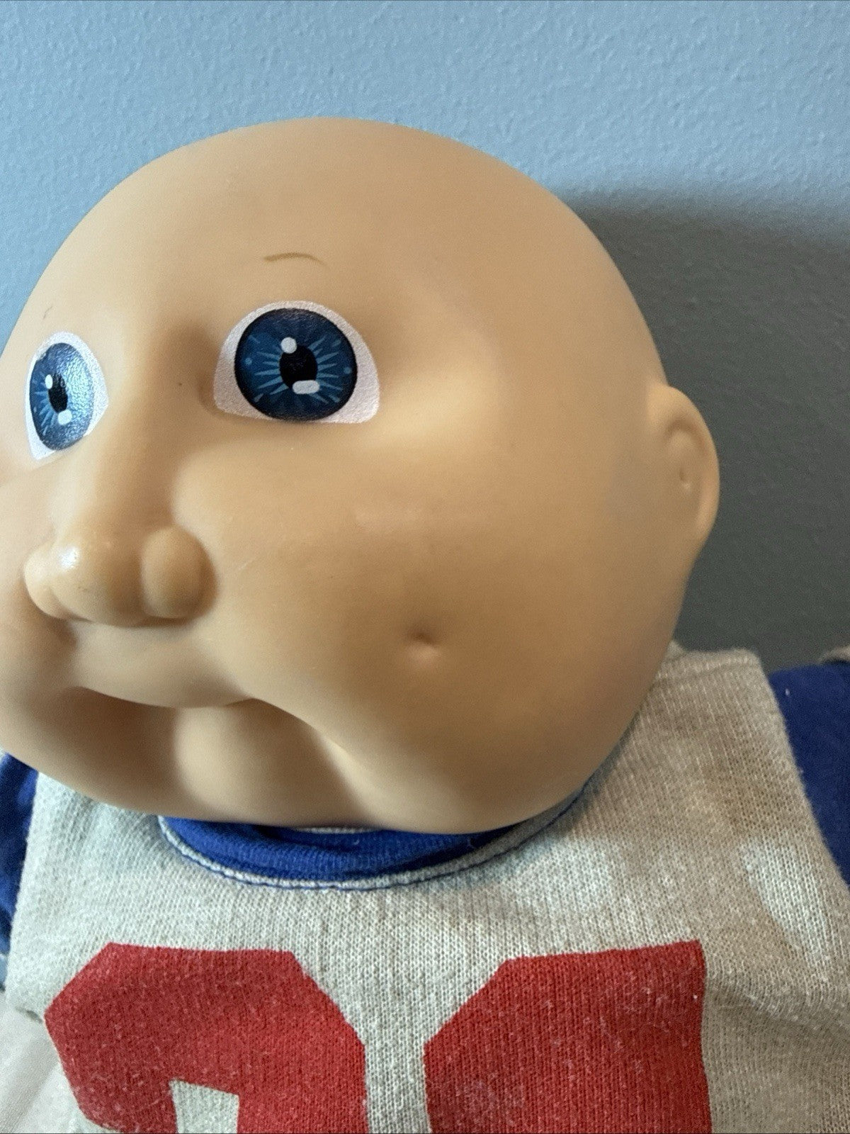 Vintage Cabbage Patch Kids Bald Boy Doll Blue Eyes Dimples 1985 Head Mold 2