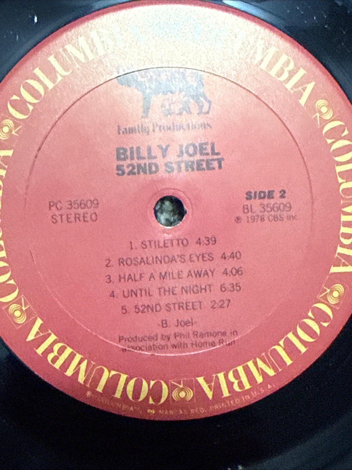 Billy Joel - The Stranger JC 34987 & 52nd Street FC 35609 Original Columbia LPs