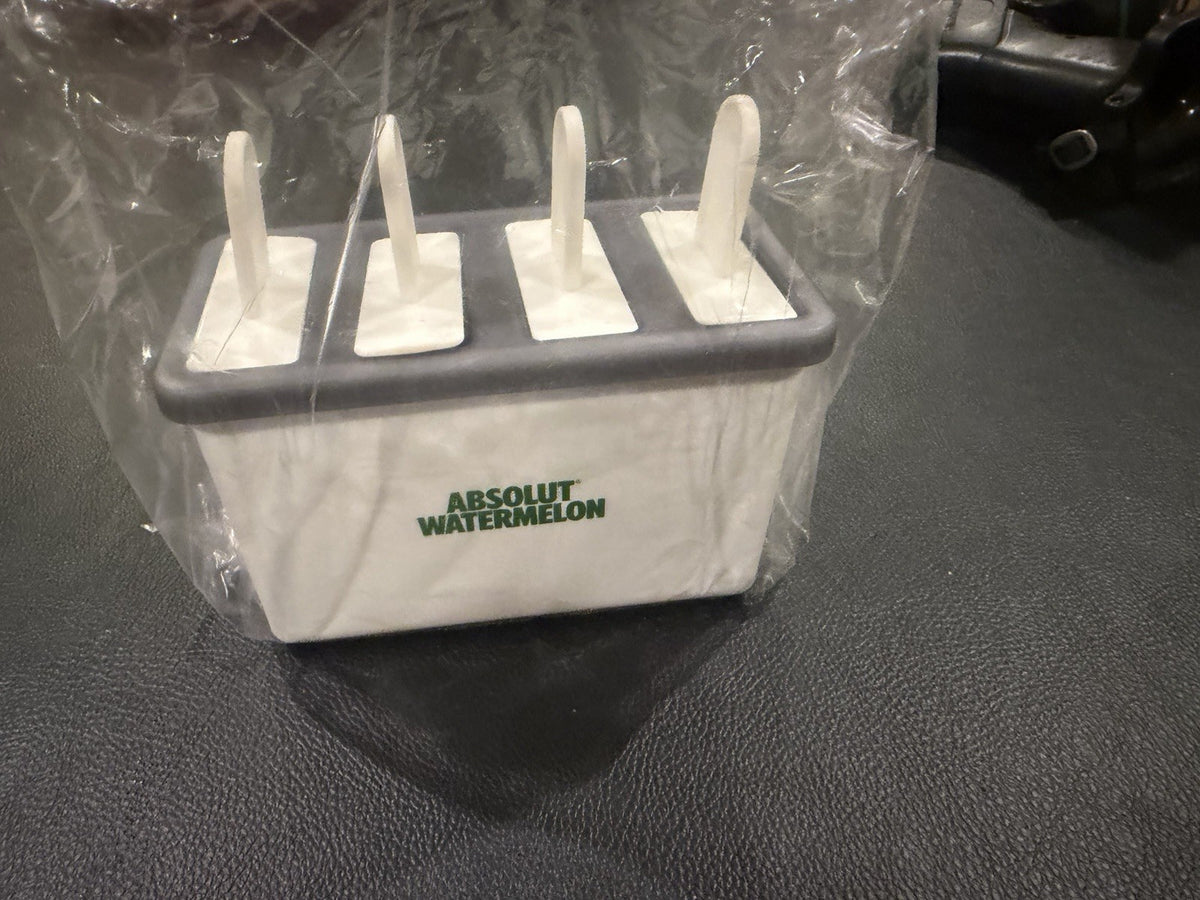 Absolut Watermelon Promotional Popsicle Ice Pop Mold Set 4 Sticks Barware Promo