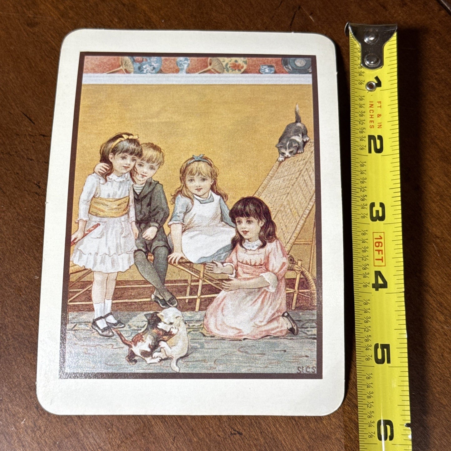 Postcard Whispers of Innocence Nostalgic Snapshot Art Print 1980s Vintage Style