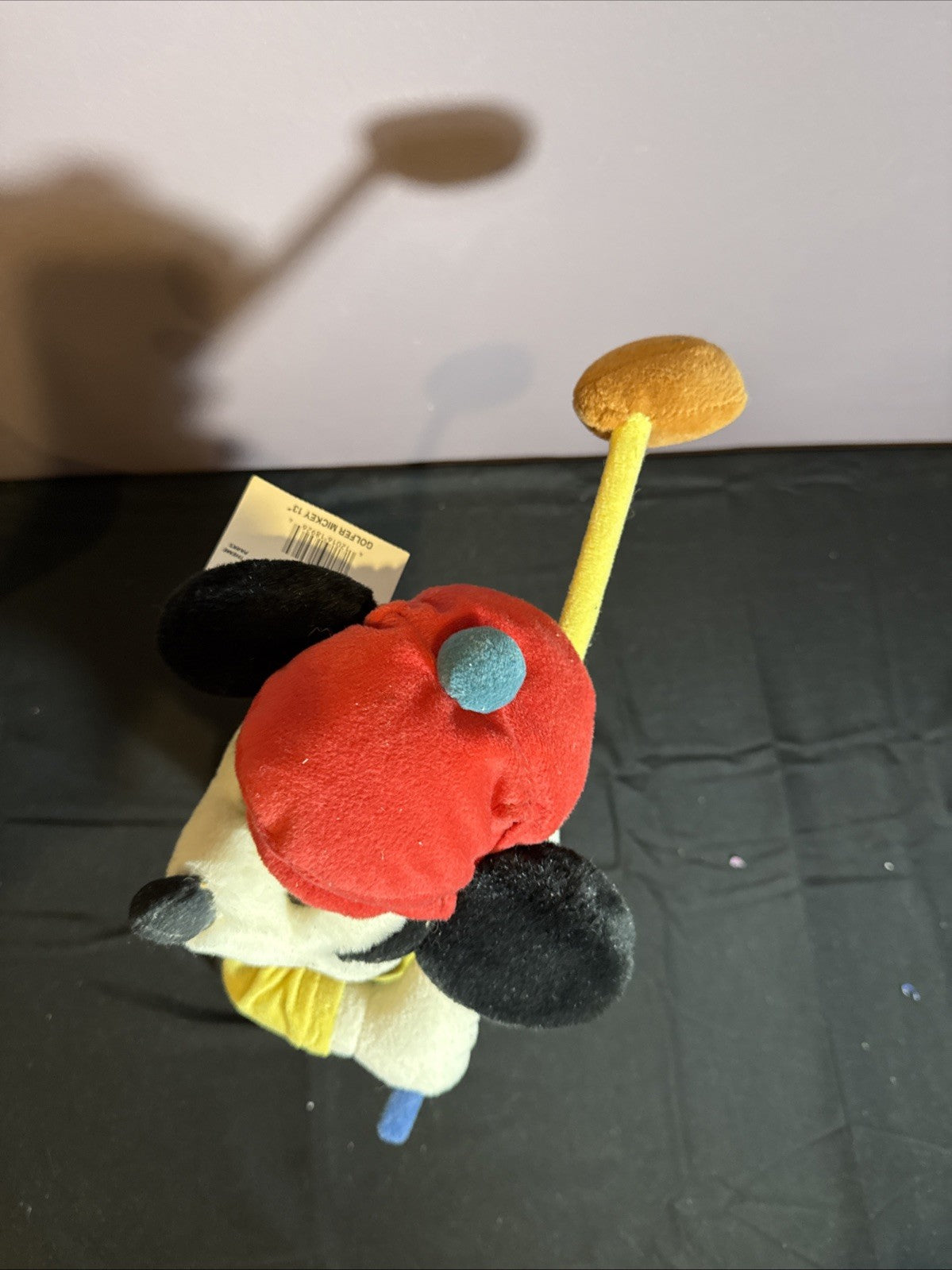 Vintage Mickey Mouse Golfer Plush Standing 1990s Disney won at a 1998 golf event