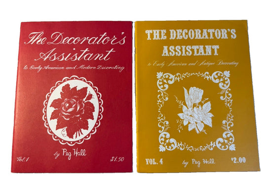 Vintage Peg Hall Decorators Assistant Design Books Lot Vol 1 4 Tole Painting