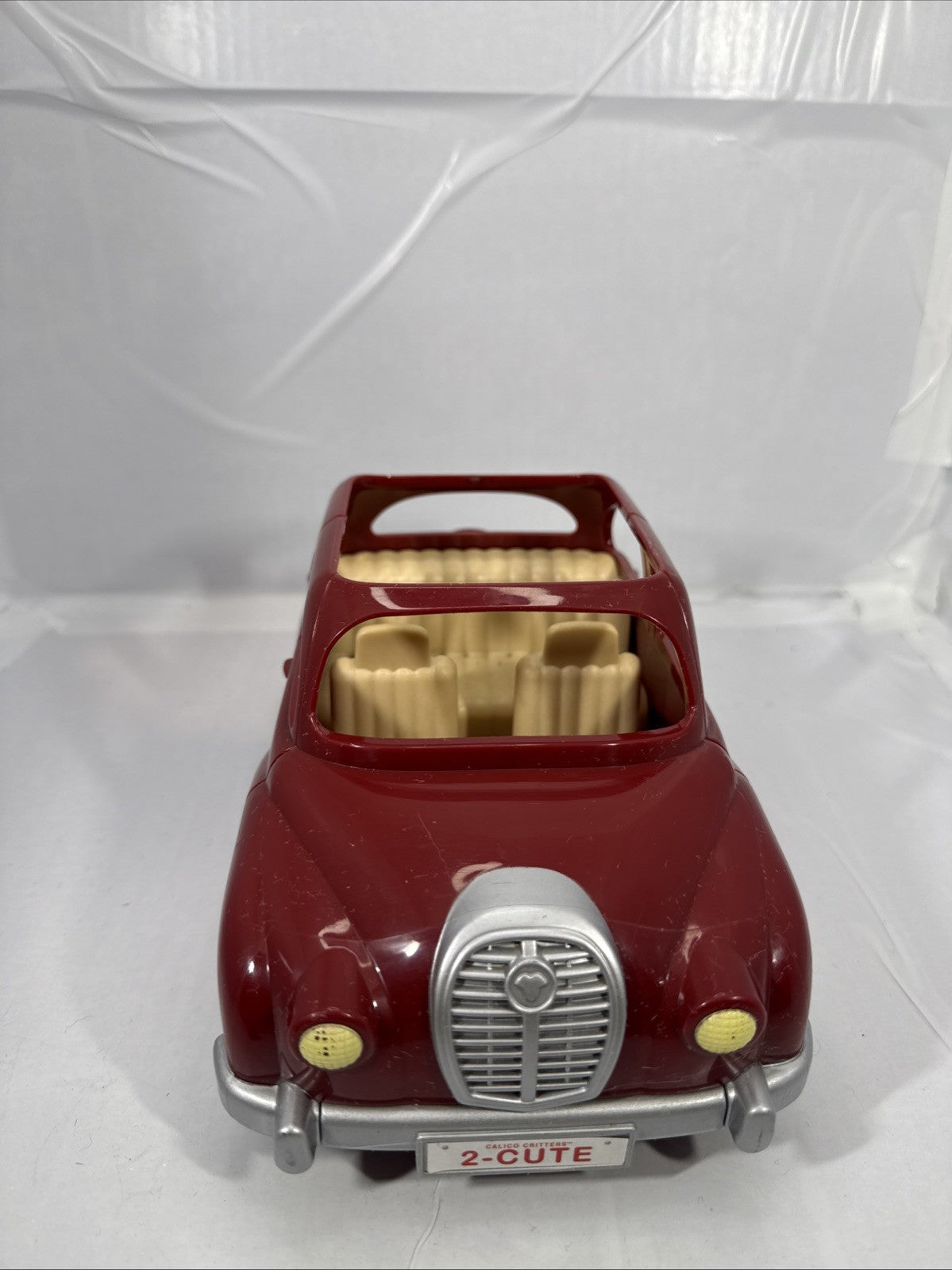 Calico Critters Burgundy Red Family Car Vehicle Toy Sylvanian Style
