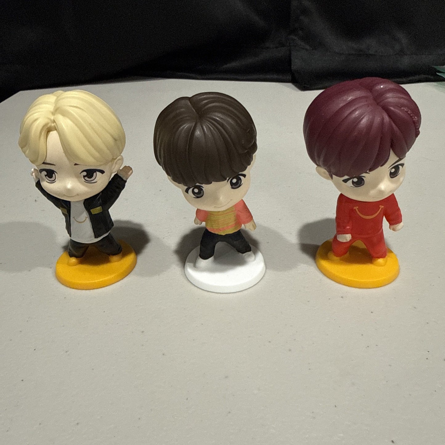 Lot Of 3, 2025 McDonald's TinyTAN x BTS Happy Meal toys, Jimin, Suga, J-Hope