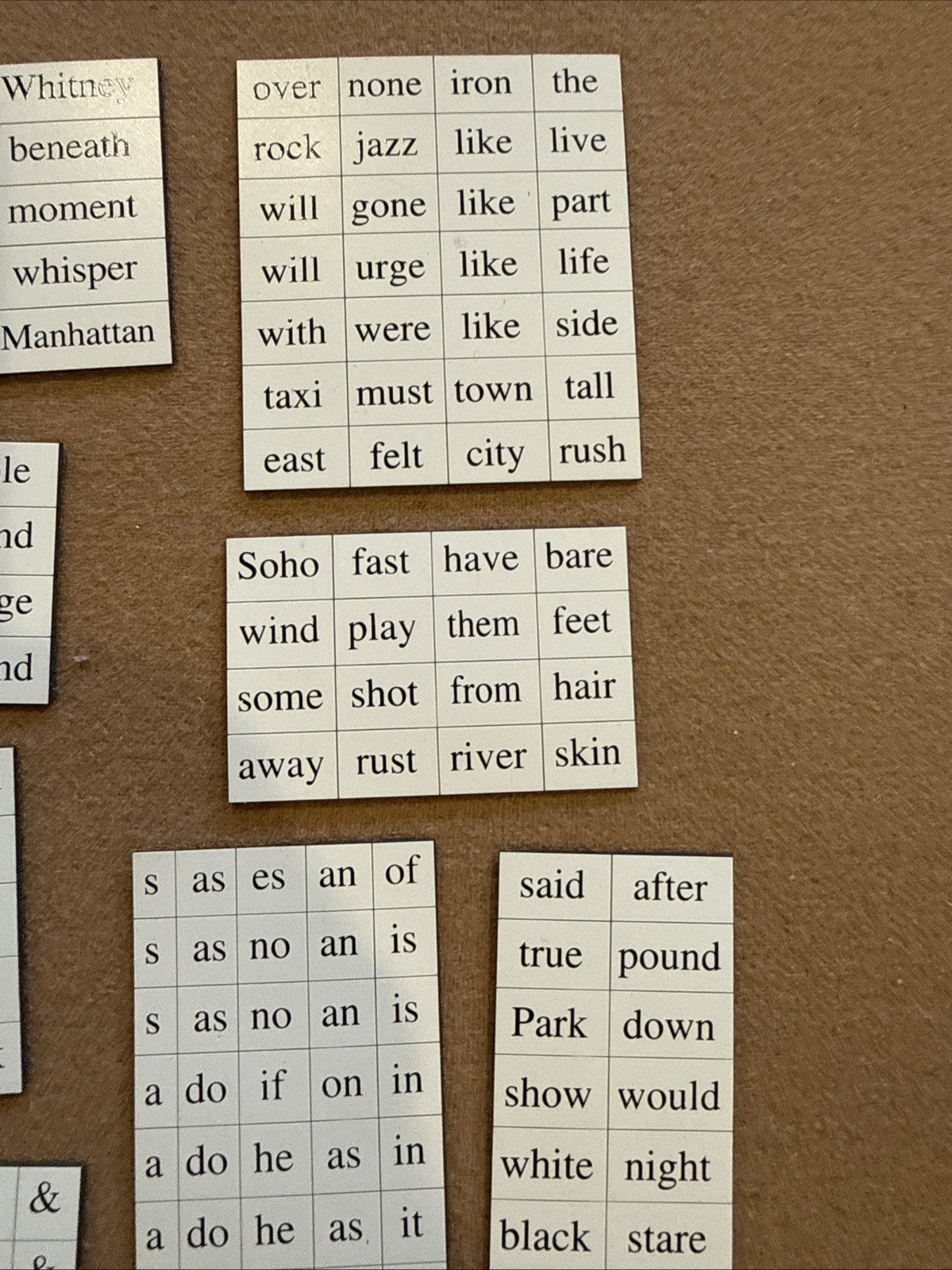 Magnetic Poetry Kit New York City Edition, Near Complete, NYC Theme Word Magnets