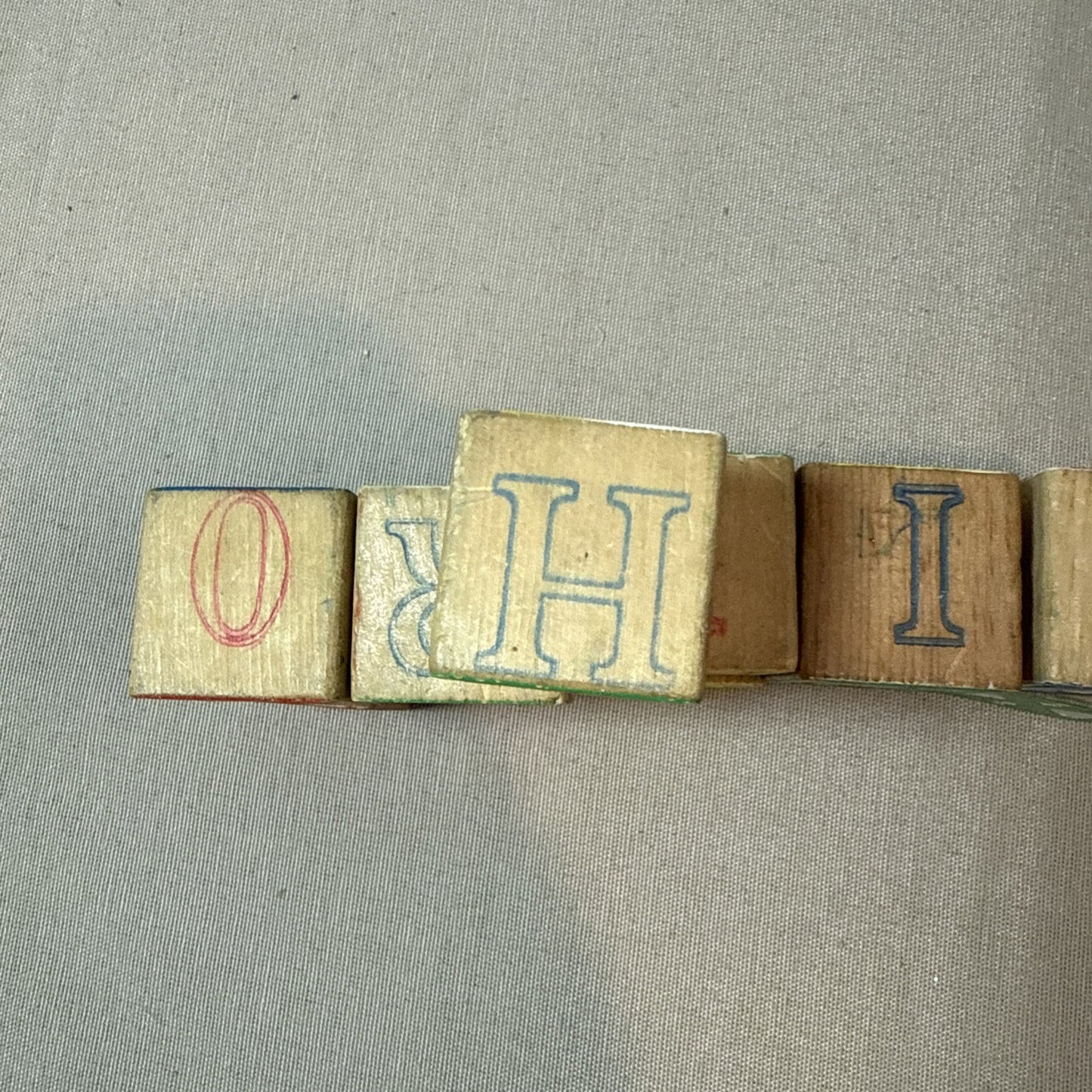 Lot of 29 Vintage & Modern Children's Wooden ABC Building Blocks
