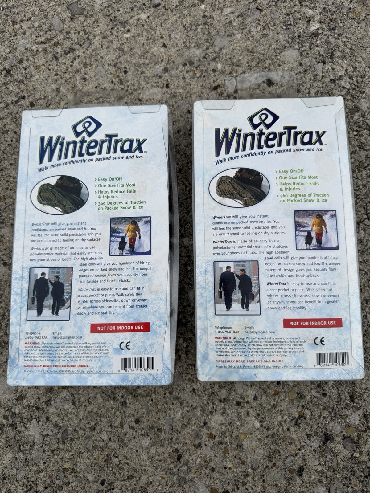 WinterTrax Ice Traction Cleats Lot 2 Shoe Grips Snow Spikes One Size New Sealed