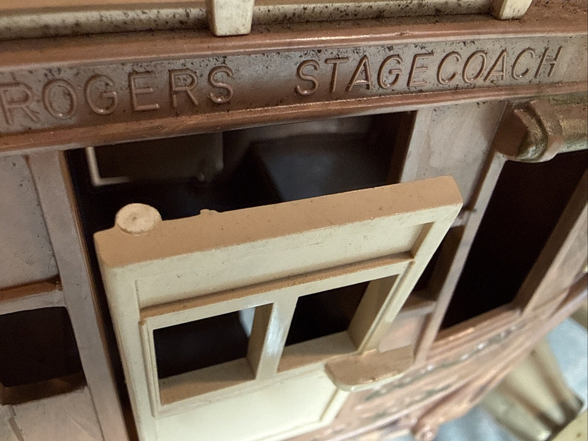 Vintage 1955 Roy Rogers Fix It Stagecoach Ideal Toy Original Box Incomplete set