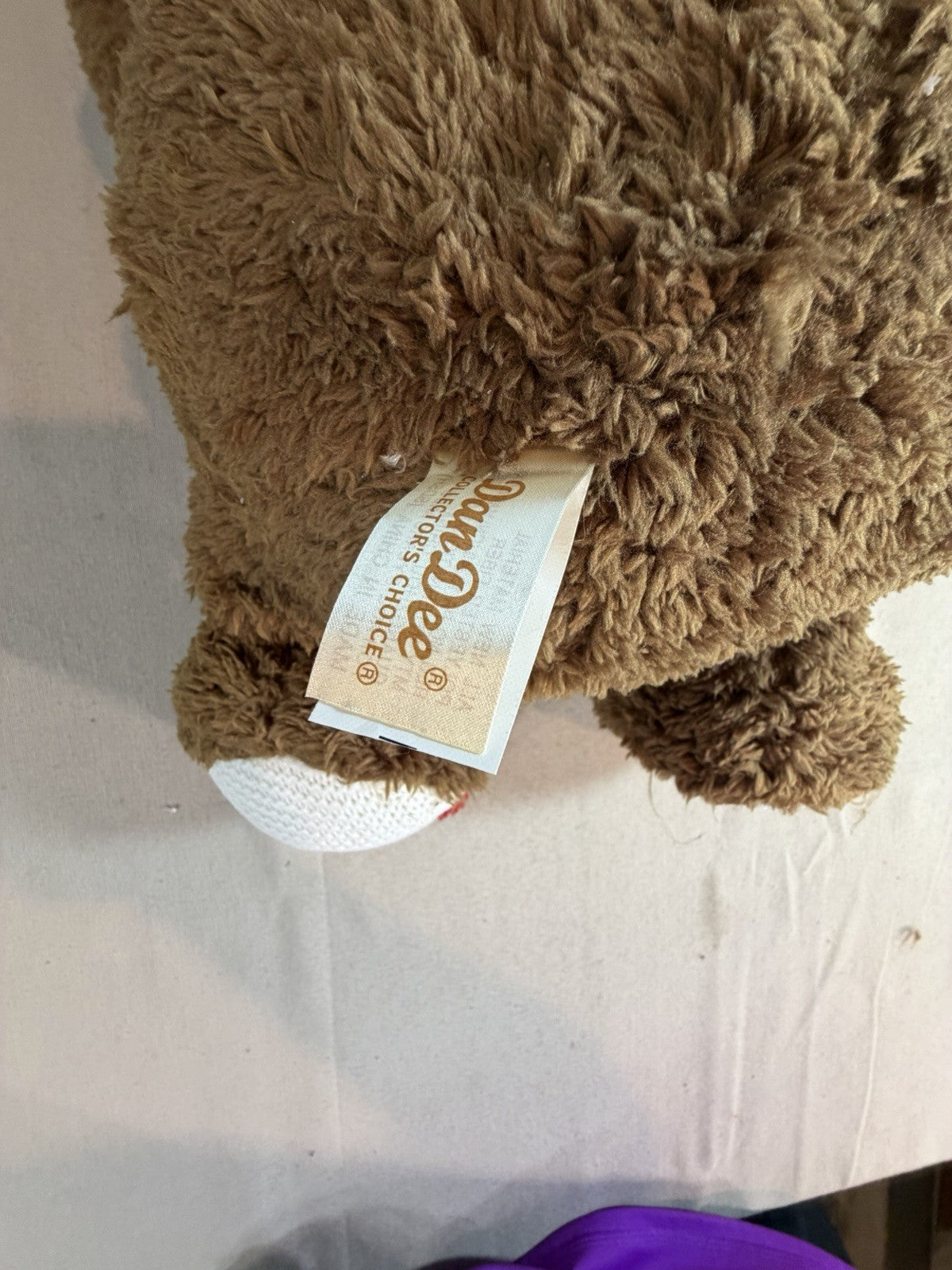 Dan Dee Collectors Choice Valentine Teddy Bear Plush Stuffed Animal XO Hearts