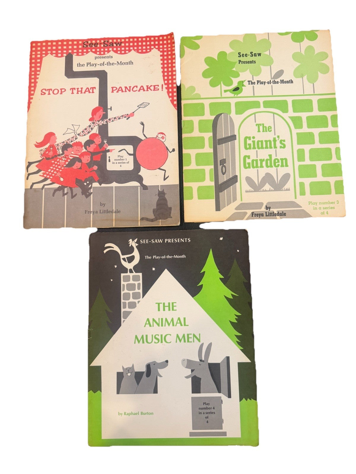 Vintage 1975 Scholastic See Saw Play of the Month Lot 3 Childrens Theater Plays