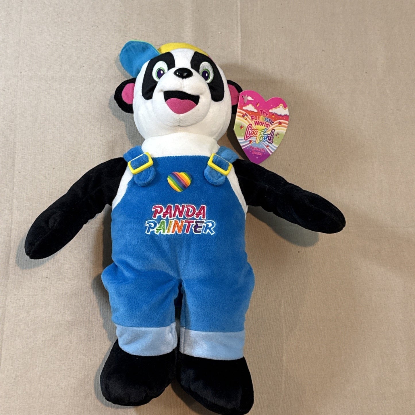 Vintage Lisa Frank Panda Painter Plush 17 Inch Stuffins 1998 Rare