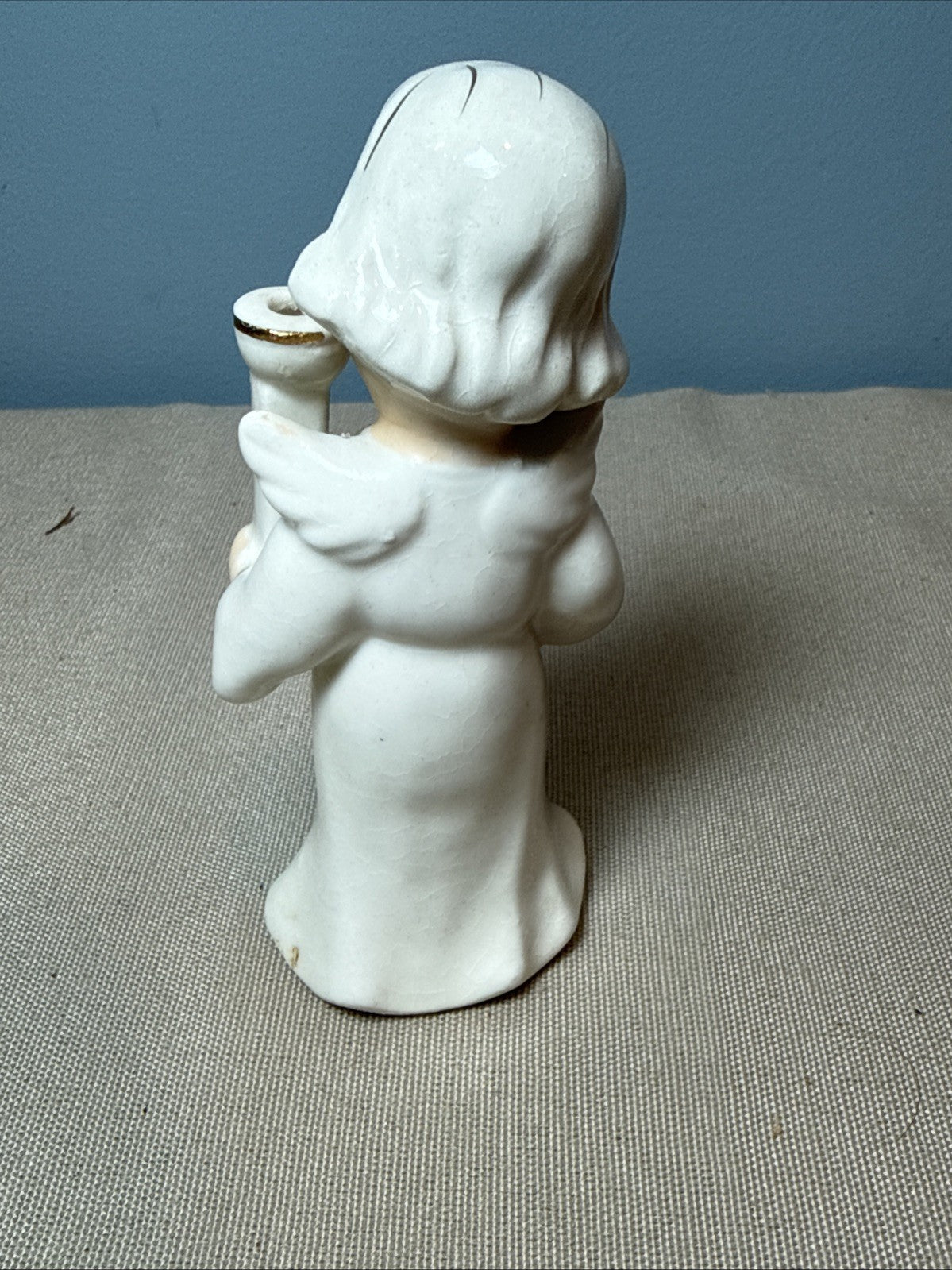 Vintage Noel Choir Angel Candle Holders Commodore Japan Hand Painted Christmas