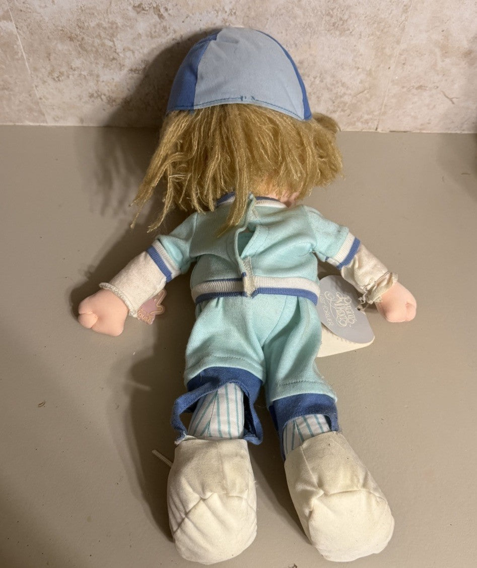 Vintage 1985 Precious Moments Bobby Plush Doll 4585 Applause Collectible 14"