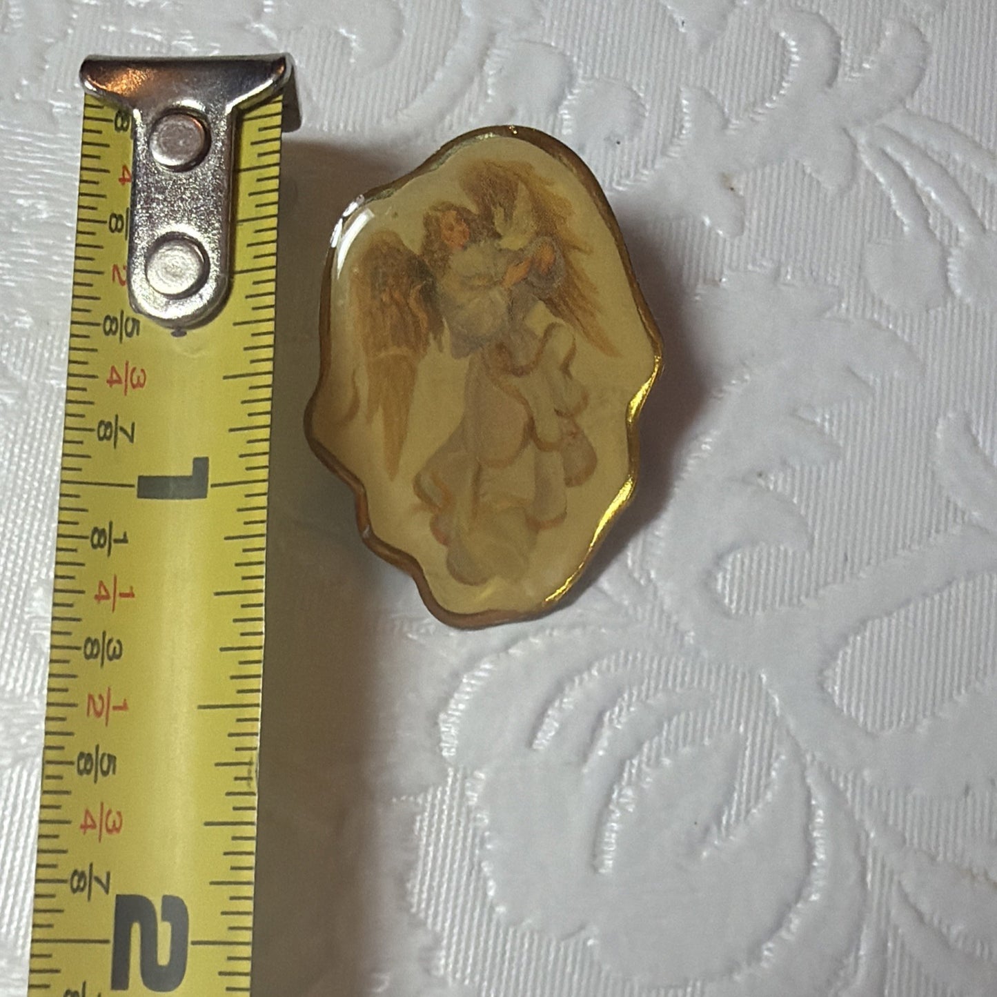 Vintage Catholic Devotional Jewelry Lot Sacred Heart Scapular Angel Cross Pins