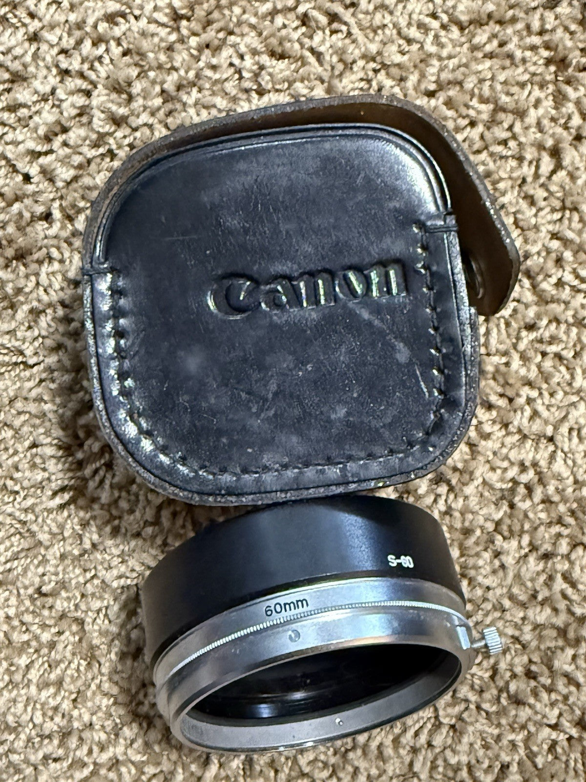 Canon AE-1 Program 35mm Film Camera Kit 50mm Lens Working with vintage case