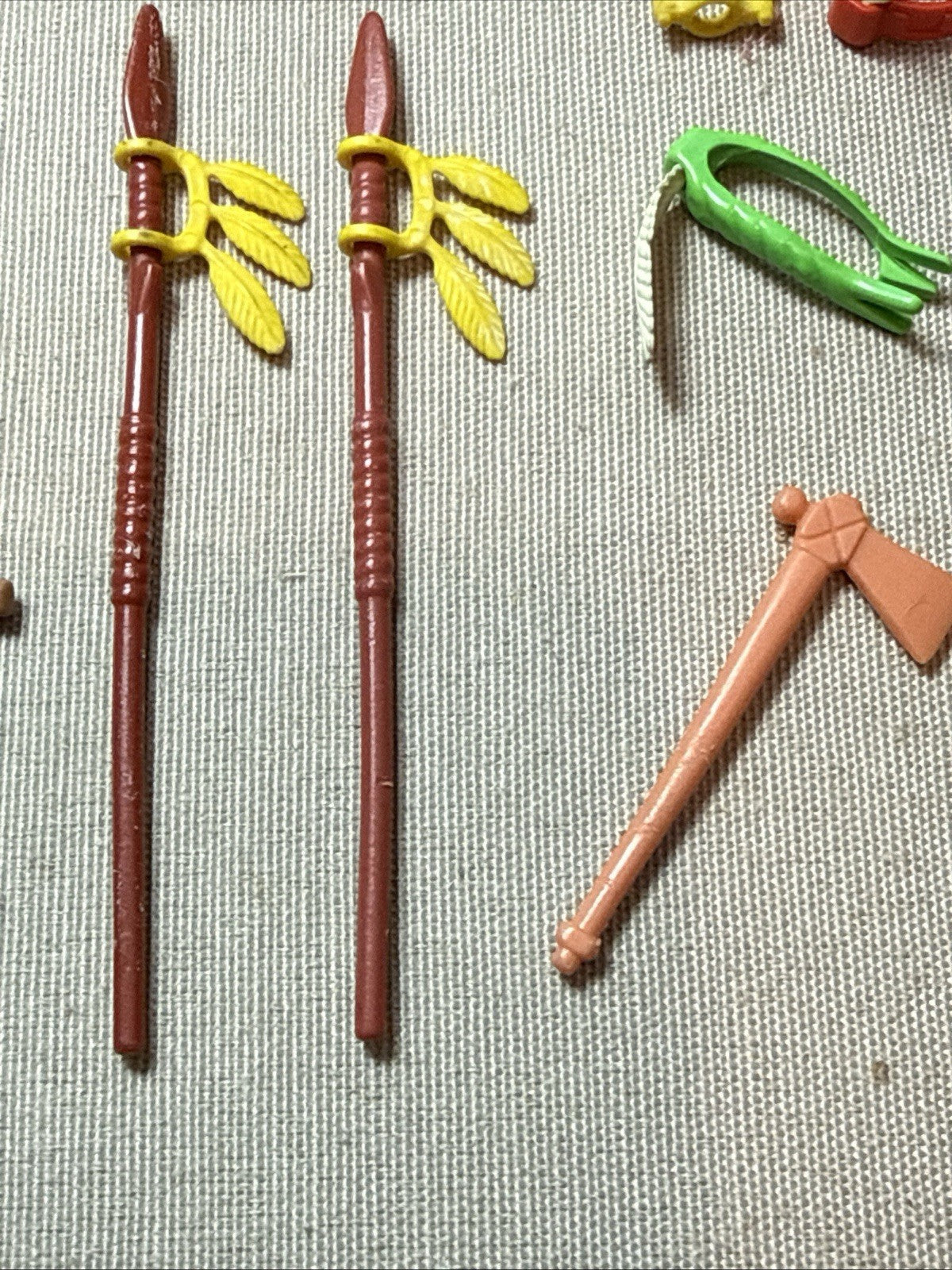 Vintage Geobra Playmobil Western Indian Accessories Lot Weapons Horses Gear