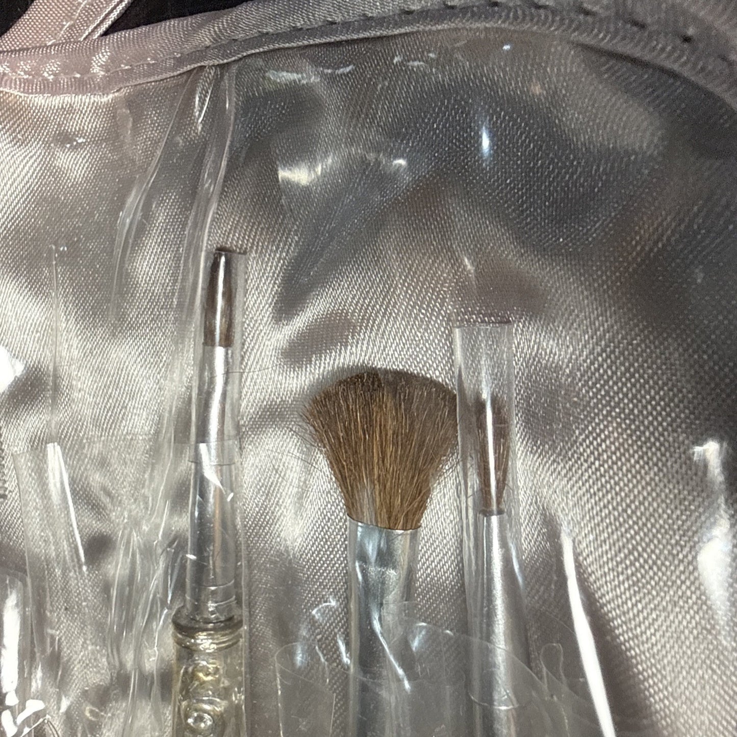 VINTAGE 1989 exclusive Godinger Silver BRUSH SET 6pc w/carrying pouch